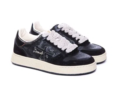 Shop Premiata Quinnd 6950 Sneakers In Nero