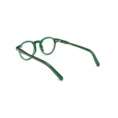 Shop Moscot Miltzenemerald Demo Lens In Emerald Demo Lens