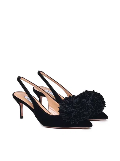 Shop Aquazzura Slingback Couturier In Black