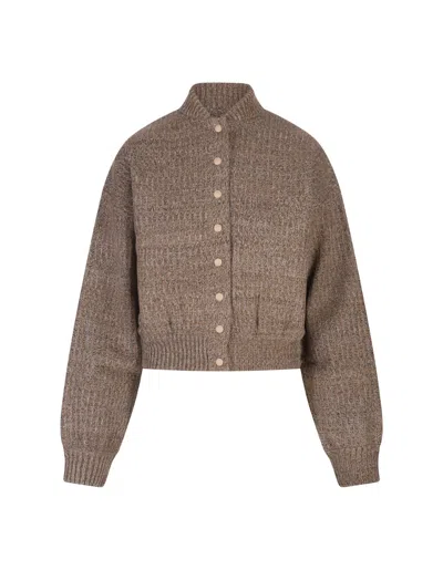 Sportmax Camel Edda Bomber Jacket In Cammello