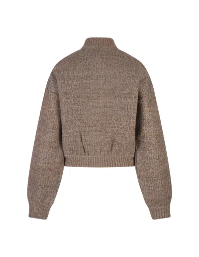 Sportmax Camel Edda Bomber Jacket In Cammello