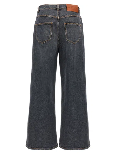 Etro Stretch Denim Baggy Fit Jeans In Multi