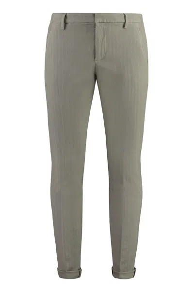 Dondup Gaubert Cotton Chino Trousers In Grey