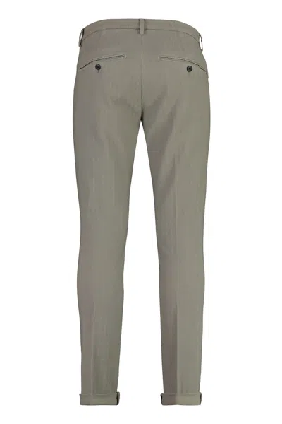 Dondup Gaubert Cotton Chino Trousers In Grey