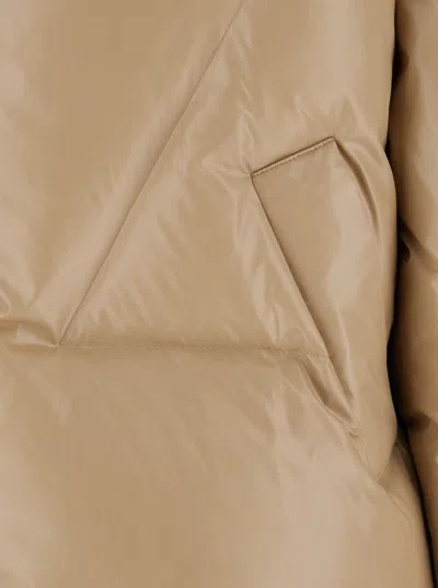 Khrisjoy Khris Shiny Down Jacket In Cioccolato