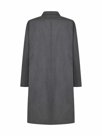 Shop Lardini Coat In Dark Grey