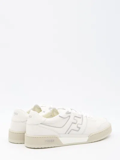 Shop Fendi Match Sneakers In Bianco Grigio