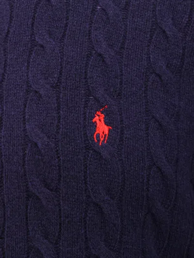 Polo Ralph Lauren Roll-neck Sweater In Hunter Navy