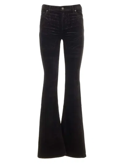 Shop 7 For All Mankind Hw Ali Velvet In Black