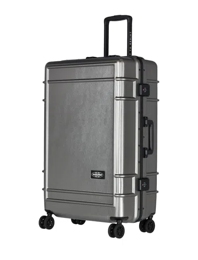 Shop Eastpak Resistr Case L In Brushed Metal