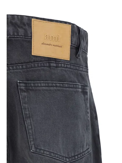 Shop Ami Alexandre Mattiussi Denim Pants In Black