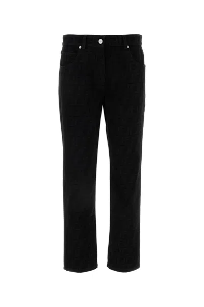 Shop Fendi Jeans Ff Black Denim