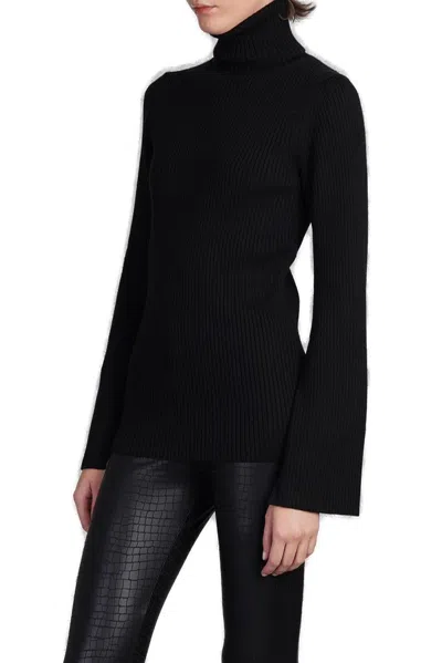 Junya Watanabe Ribbed Wool Turtle-neck Sweater In Black