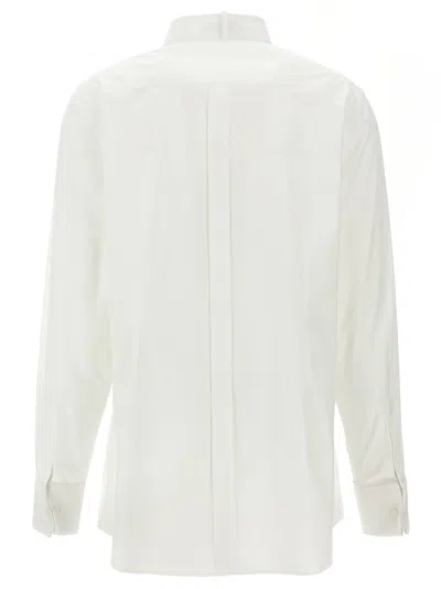 Shop Dolce & Gabbana Piquet Plastron Shirt In White