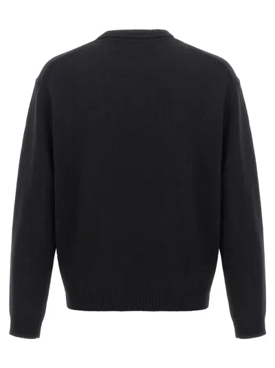 Maison Kitsuné Maison Kitsune Fox Head Intarsia Wool Jumper In Black