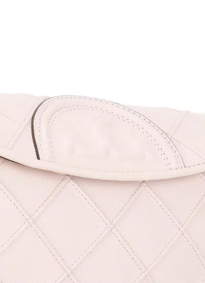 Shop Tory Burch Mini Fleming Soft Shoulder Bag In Pink