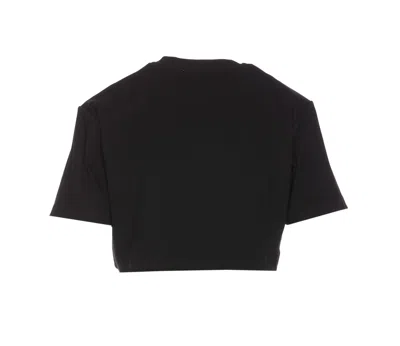 Shop Off-white Off Stamp Logo Cropped T-shirt In Black