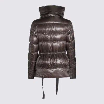 Shop Herno Dark Grey Down Jacket