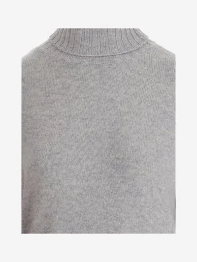 Shop Wild Cashmere Wool Blend Sweater In Grey