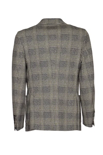 Circolo 1901 Check Patter Buttoned Blazer In Blue