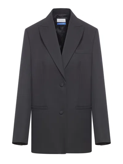 Off-white Off White Wool Jacket In Black