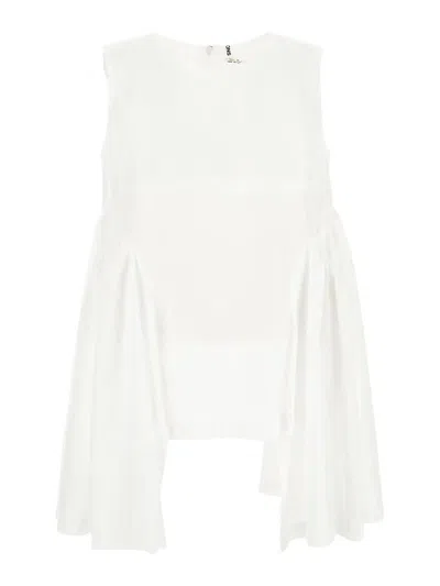 Comme Des Garçons Sleeveless Top In White