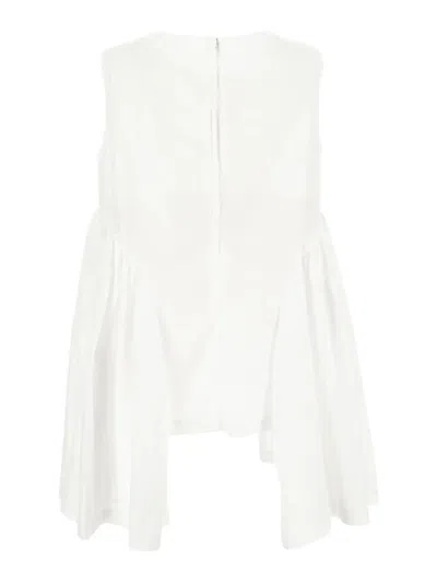 Comme Des Garçons Sleeveless Top In White