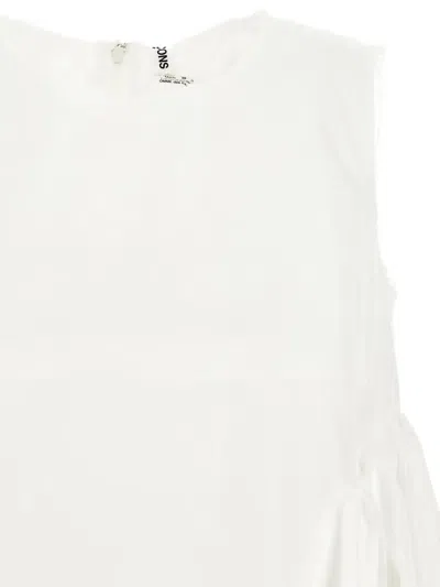 Comme Des Garçons Sleeveless Top In White