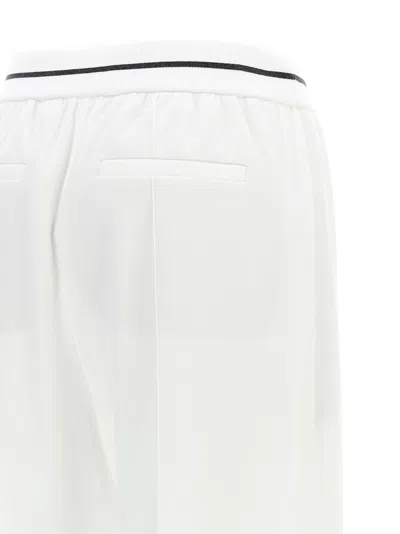 Shop Brunello Cucinelli Loose Leg Joggers In Bianco