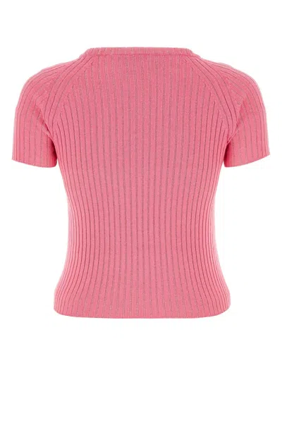 Cormio Embroidered Cotton T-shirt In Pink