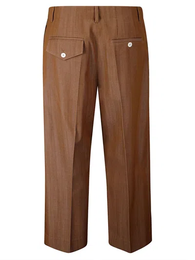 Setchu Chino Pants Gabardine In Cognac