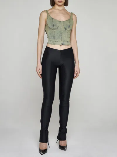 Shop Knwls Perse Cut-outs Leggings In Black