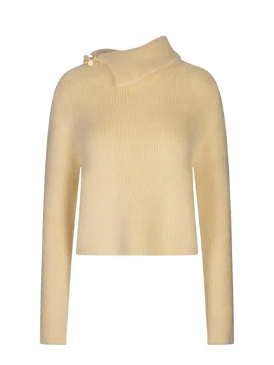 Shop Jacquemus Le Pull Marina In Light Yellow