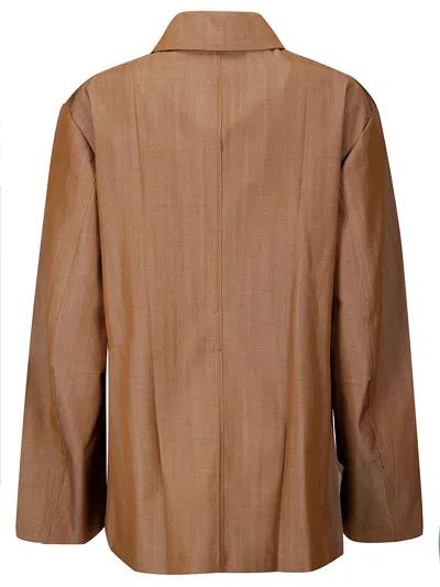 Setchu Safari Origami Jkt Gabardine In Cognac