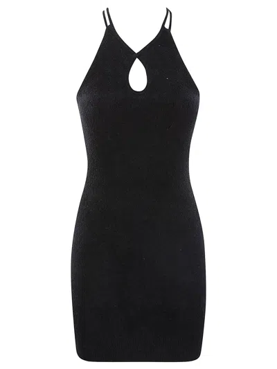 Iro Black Black Halterneck Short Dress In Black