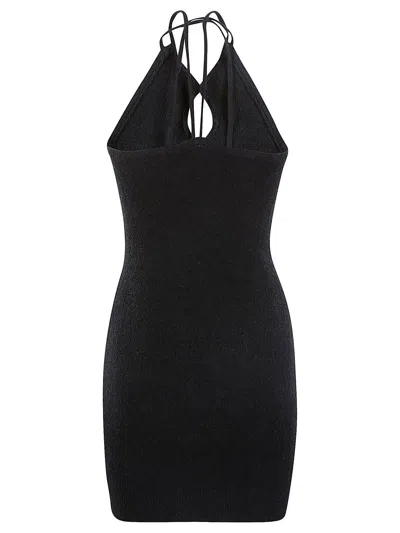 Iro Black Black Halterneck Short Dress In Black