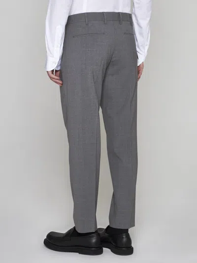 Shop Pt Torino Rebel Stretch Wool Trousers In Non Definito