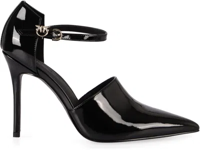 Shop Pinko Juliette Patent Leather Pumps  In Black