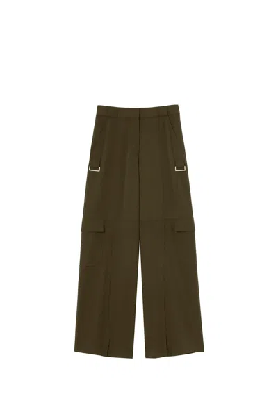 Pinko Pelaggi Flared Trousers In Green