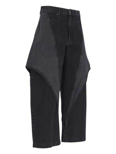 Shop Jw Anderson Baggy Pants In Dark Grey