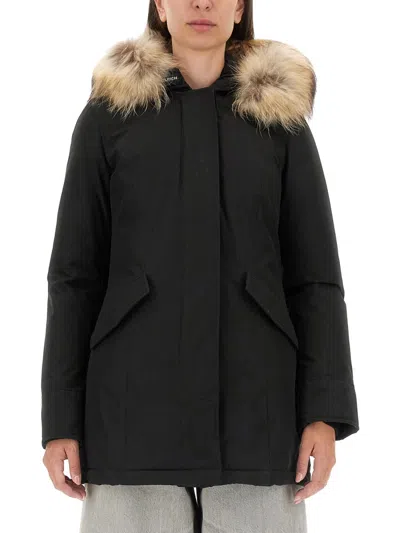 Woolrich Arctic Parka In Nero Neri E Grigi