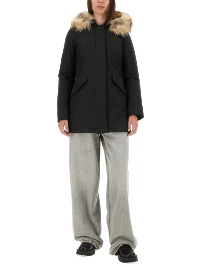 Woolrich Arctic Parka In Nero Neri E Grigi