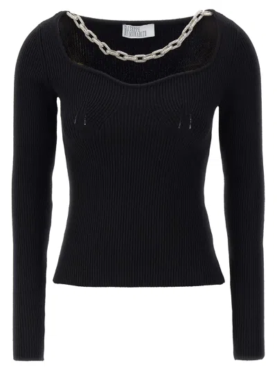 Giuseppe Di Morabito Jewel Chain Sweater In Black