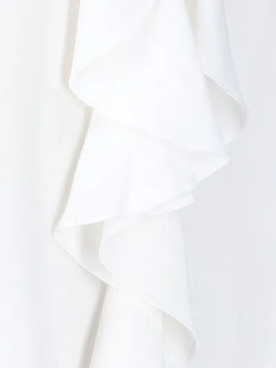 The Seafarer Shirt With Ruffles In White
