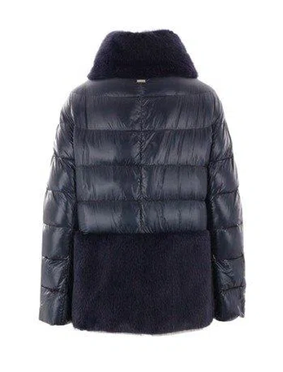 Herno High-neck Padded Down Jacket In Blu