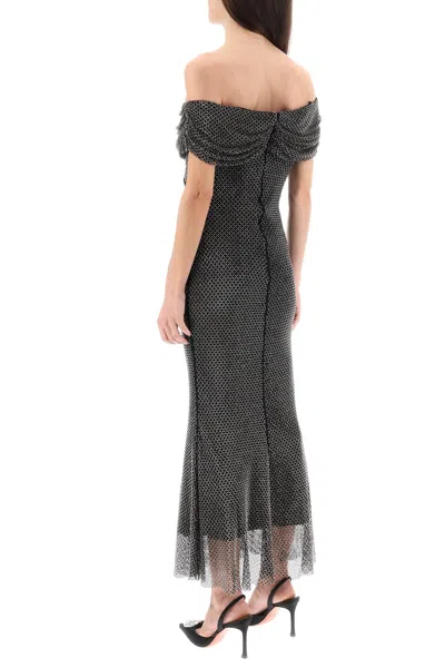 Self-portrait Embellished Metallic Minidress