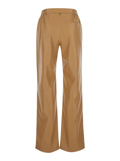 Twinset Twin-set Trousers In Sandy Brown