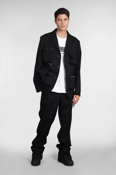 Lanvin Single-breasted Blazer In Noir