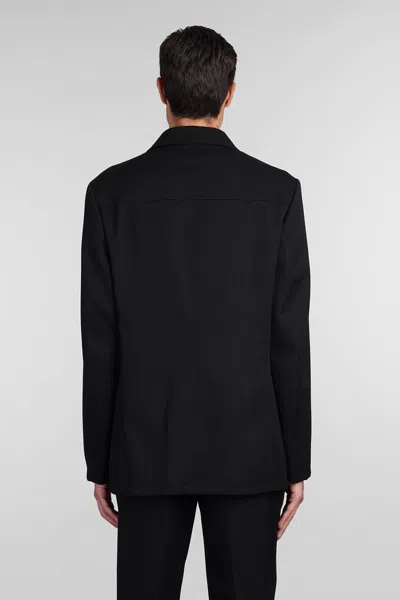 Lanvin Single-breasted Blazer In Noir