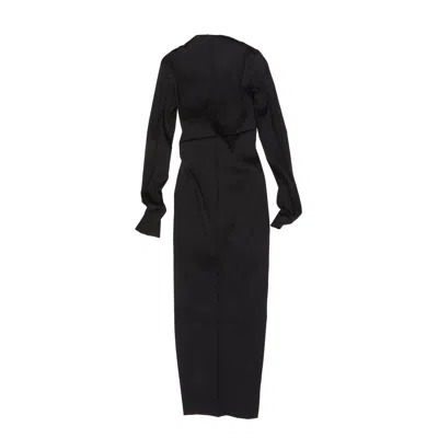 Shop Acne Studios Draped Dress In Black